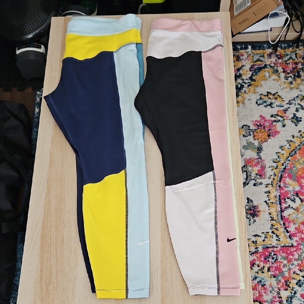 Bundle Of 2 Nike Color Black Active Leggings Size 1X